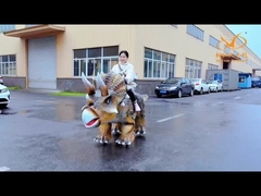 Electric Animatronic Walking Dinosaur Ride For Amusement Park