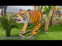 Realistic Animatronic Animal Tiger Head for Zoo Park and Exhibition
