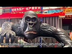 Vivid Robotic Lifesize Animatronic Animal Gorillas for Themed Park
