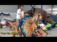 Large Vivid Animatronic Dilophosaurus Dinosaur Model For Dino Park