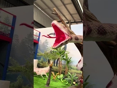 Lifelike Robotic Animatronics Snack Customized Size For Zoo Park