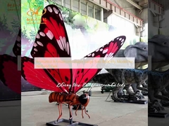 Animated Animatronic Insect Large Size Butterfly Model for Wetland Park