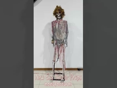 Horror Haunted House Props Animatronic Halloween Garden Props Screaming Crazy Ghost Skull