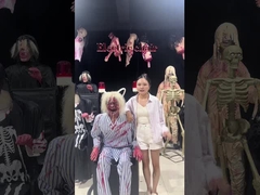 Customized Halloween Haunted House Props Horrible Life Size Ghost For Escape Room