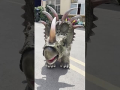 Electric Child Kiddie Dinosaur Rides with Light and Music in Shopping Mall and Park